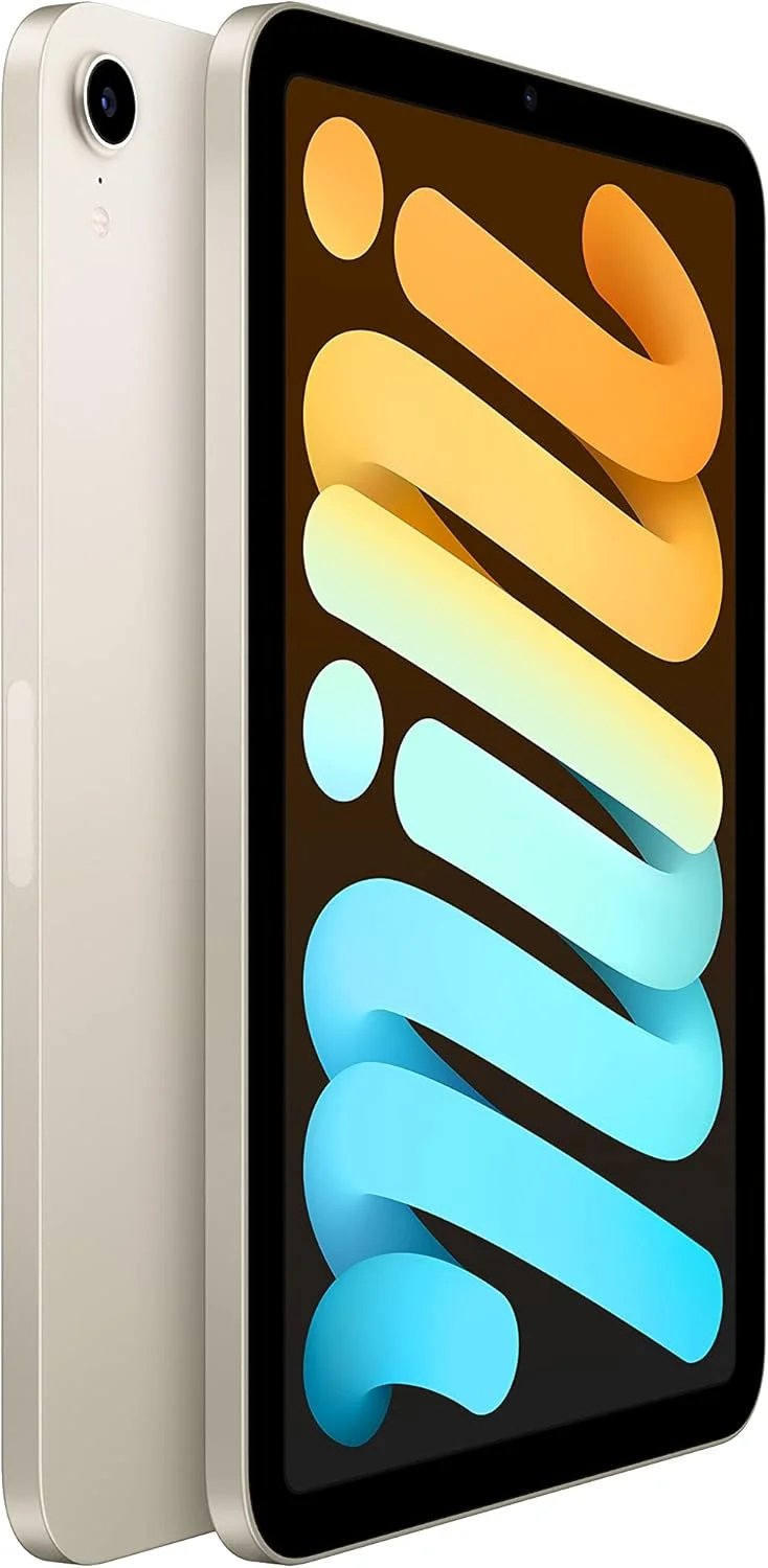 اپل آیپد مینی (نسل ششم): A15 Bionic، نمایشگر 8.3 اینچی Liquid Retina، 256 گیگابایت، Wi-Fi 6، دوربین جلو 12 مگاپیکسل/ دوربین پشت 12 مگاپیکسل، Touch ID، عمر باتری تمام روز - Starlight