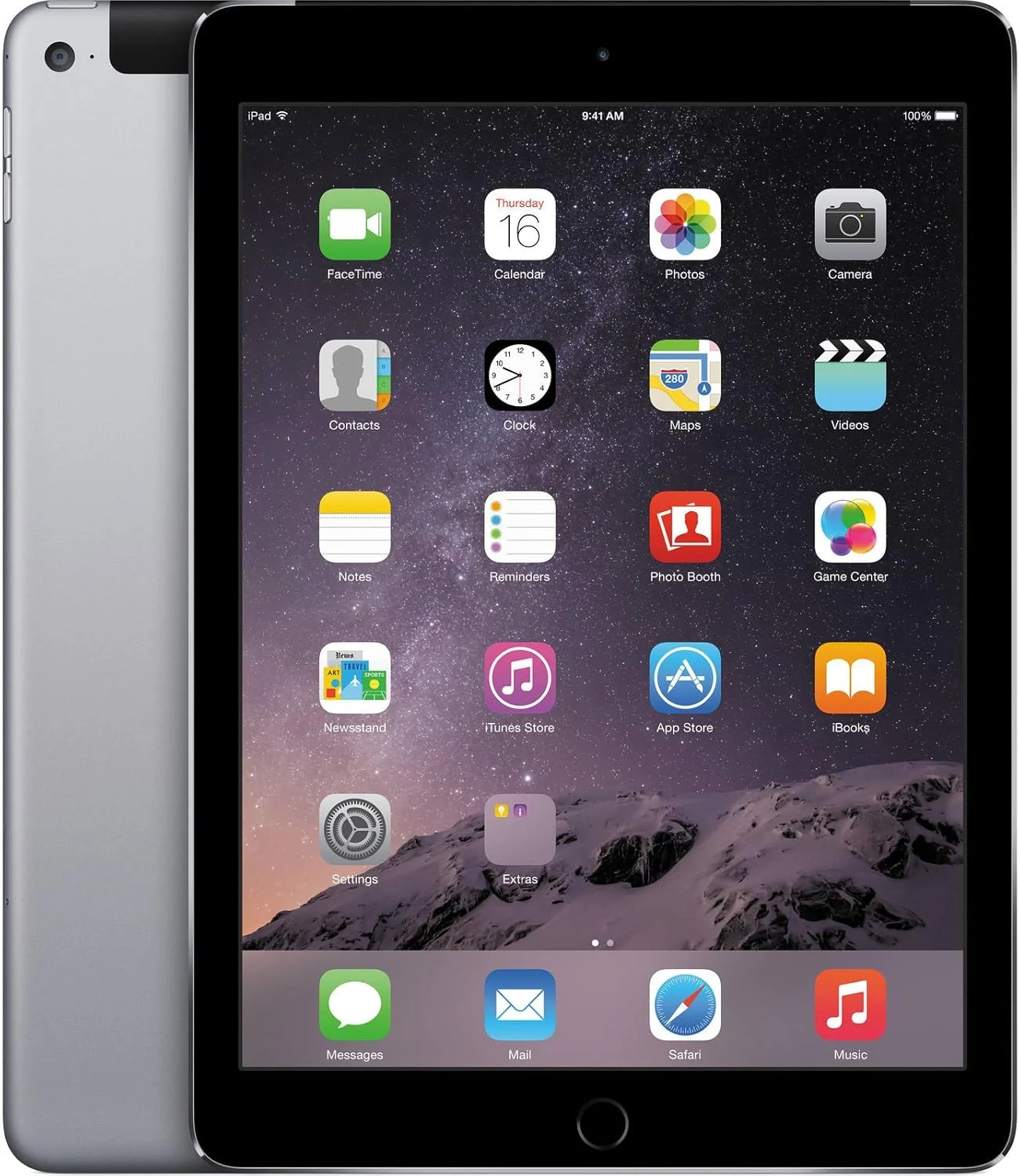 اپل آیپد ایر 2 MH312LL/A (128 گیگابایت، وای فای + سیم کارت خور، خاکستری فضایی) مدل 2014 (بازسازی شده) اپل آیپد ایر 2 MH312LL/A (128 گیگابایت، وای فای + سیم کارت خور، خاکستری فضایی) مدل 2014 (بازسازی شده)