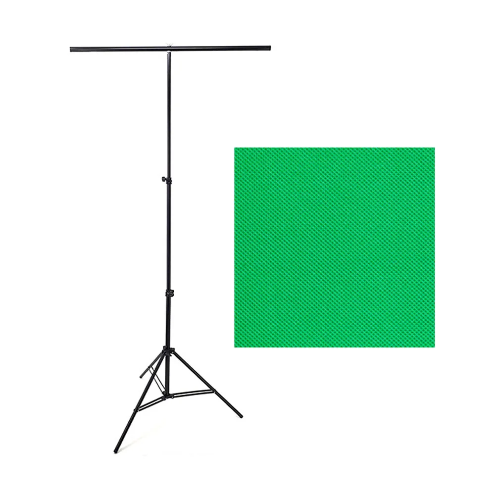 پایه فون T با عرض 150 سانتی‌متر به همراه پرده فون شطرنجی 1.5×2 متر