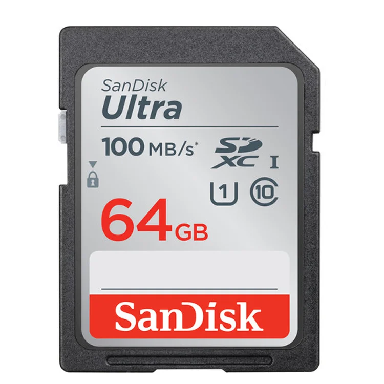 کارت حافظه 64 گیگابایتی Ultra SDHC UHS-I با سرعت 100 مگابایت بر ثانیه از Sandisk