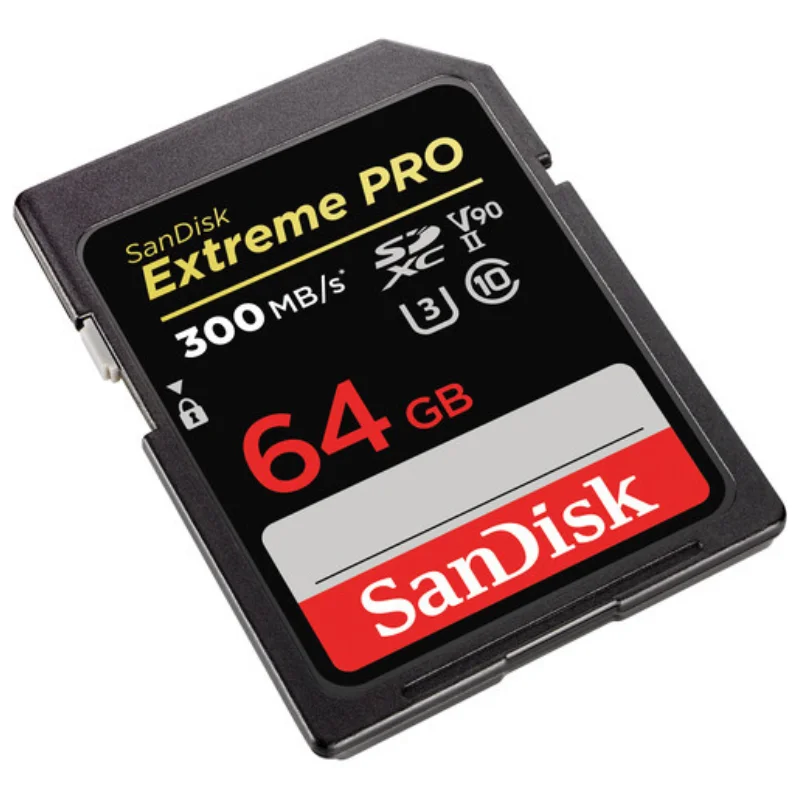 کارت حافظه 64 گیگابایتی SanDisk Extreme PRO SDHC با سرعت 300 مگابایت بر ثانیه کارت حافظه 64 گیگابایتی SanDisk Extreme PRO SDHC با سرعت 300 مگابایت بر ثانیه