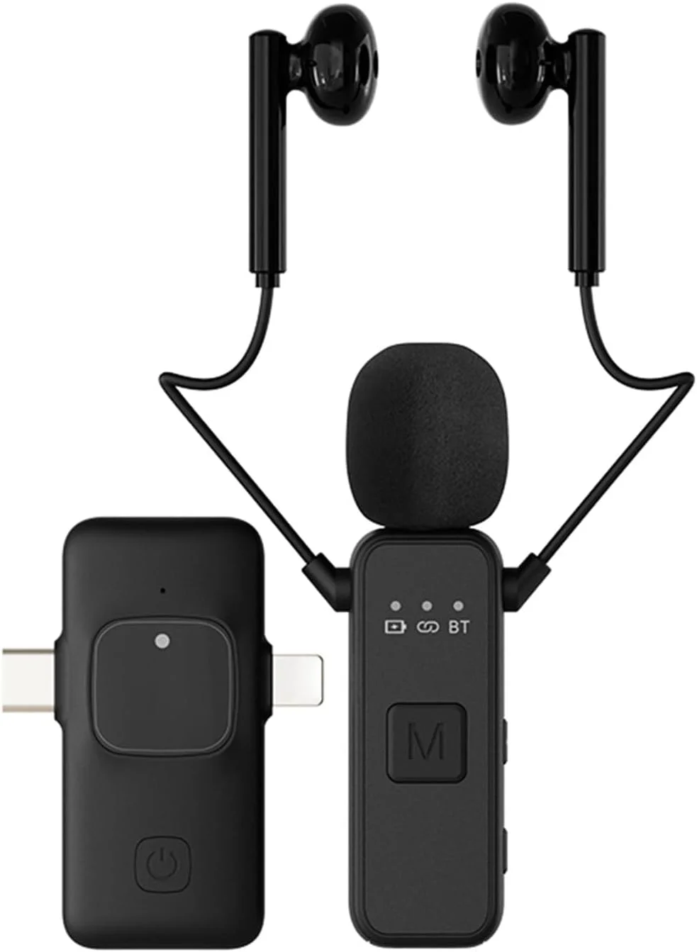 میکروفون بی سیم Sorandy، میکروفون یقه‌ای با قابلیت حذف نویز استودیویی، میکروفون بی سیم کوچک با قابلیت نظارت بر زمان واقعی برای پخش زنده، آواز و پادکست