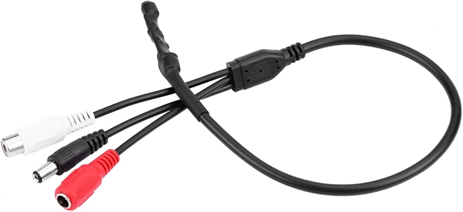 میکروفون امنیتی سوراندی برای دوربین مداربسته، دستگاه ضبط صدا DVR با نویز کم و حساسیت بالا برای VCR و تلویزیون