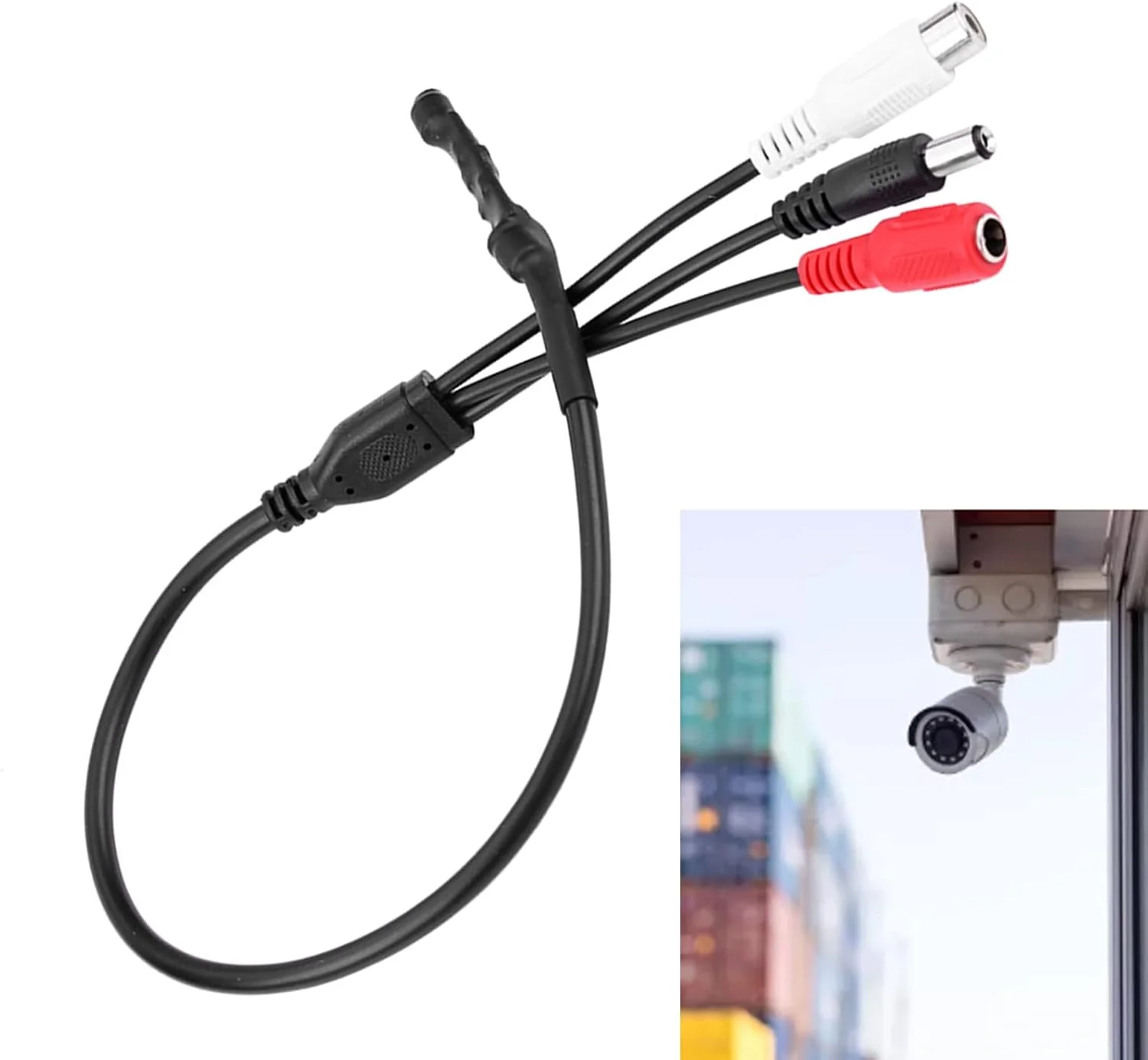 میکروفون امنیتی سوراندی برای دوربین مداربسته، دستگاه ضبط صدا DVR با نویز کم و حساسیت بالا برای VCR و تلویزیون میکروفون امنیتی سوراندی برای دوربین مداربسته، دستگاه ضبط صدا DVR با نویز کم و حساسیت بالا برای VCR و تلویزیون