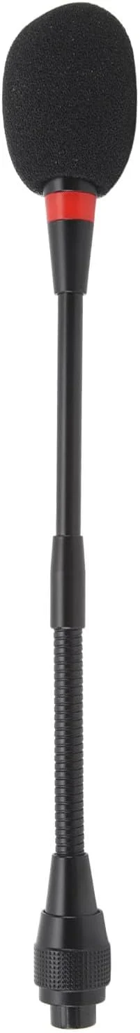 میکروفون گردن غازی SIXRUN، آلیاژ آلومینیوم، میکروفون تریبونی انعطاف پذیر، طول 25 سانتی متر، ایده آل برای اتاق های کنفرانس، سالن های سخنرانی