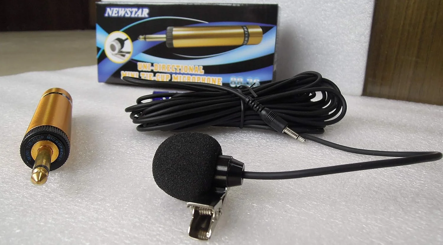 میکروفون مینیاتوری یقه ای خازنی یک جهته Shiya مدل NEWSTAR 88-36، حساسیت -43dB در 1KHZ، پاسخ فرکانسی