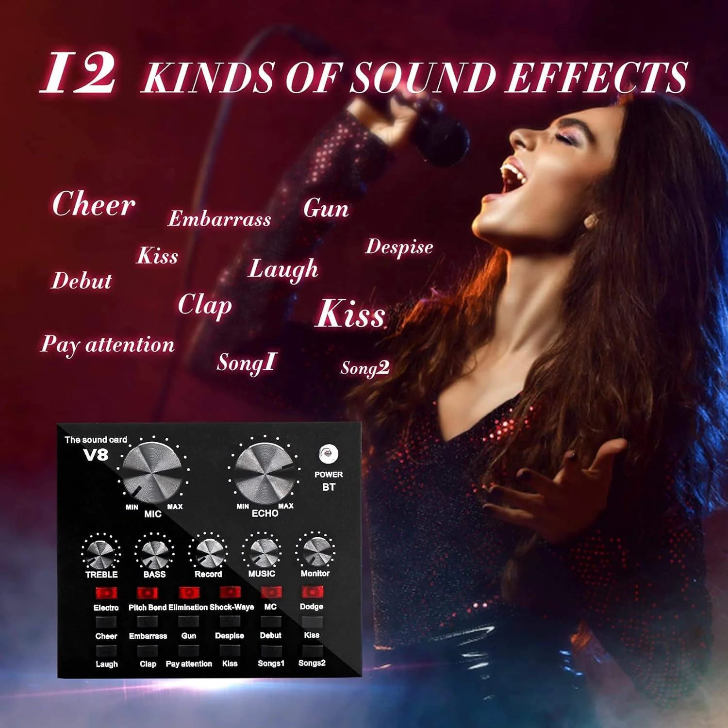 کیت میکروفون کاندنسر SGSG، ست میکروفون BM-800 با بازوی قیچی تعلیق قابل تنظیم، لرزه گیر فلزی و پاپ فیلتر دو لایه برای ضبط استودیویی و پخش