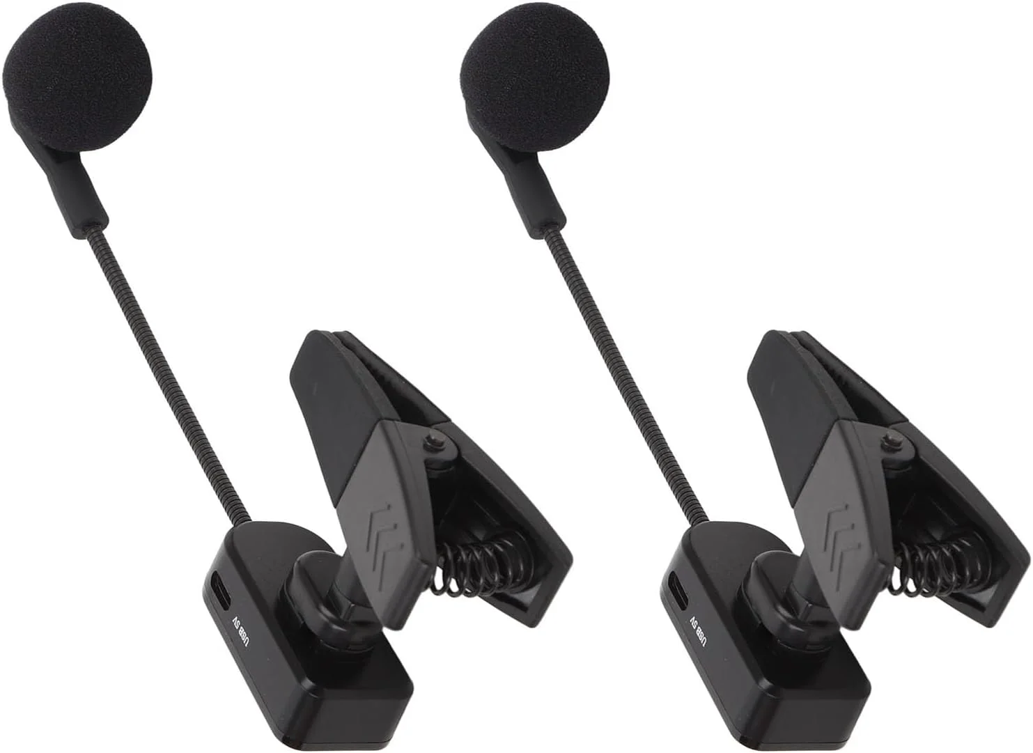 میکروفون بی‌سیم ساکسیفون با کیفیت صدای HiFi، گیره/نگهدارنده 2.4G روی سیستم میکروفون ساکس - کیفیت صدای شفاف، چرخش 360 درجه انعطاف‌پذیر برای سازهای بادی برنجی، 6-8 ساعت زمان استفاده