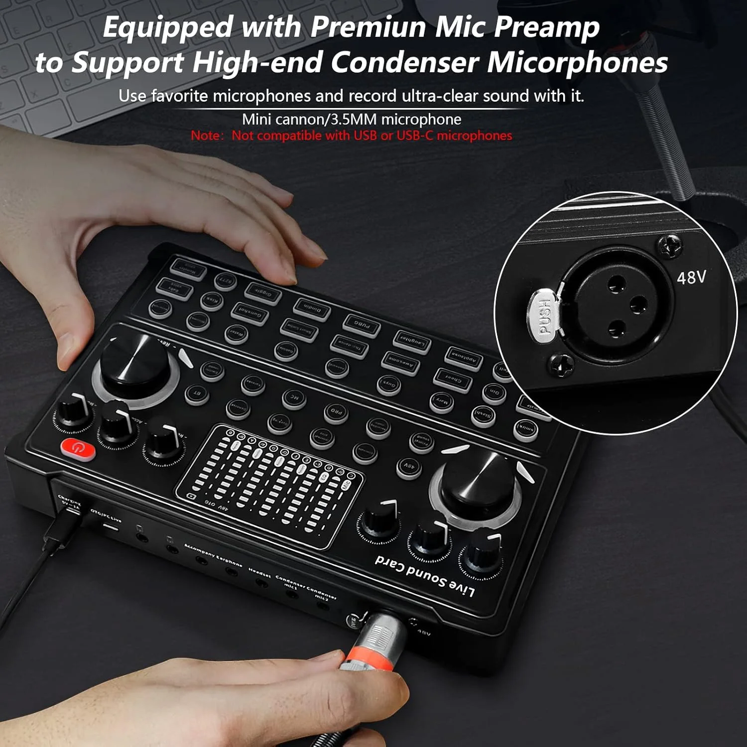 کیت میکروفون کاندنسر RUBEHOOW با میکسر DJ، کارت صدای رابط صوتی همه کاره با میکروفون کاندنسر استودیویی برای پخش زنده، بازی، ضبط، یوتیوب، تیک تاک کیت میکروفون کاندنسر RUBEHOOW با میکسر DJ، کارت صدای رابط صوتی همه کاره با میکروفون کاندنسر استودیویی برای پخش زنده، بازی، ضبط، یوتیوب، تیک تاک