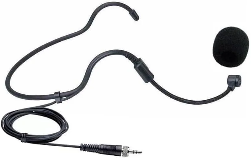 میکروفون هدست جایگزین برای فرستنده بی‌سیم Sennheiser ew 100 g3، کندانسور، میکروفون یک جهته، اتصال قفل شونده پیچی 3.5 میلی‌متری (1/8 اینچ)، مشکی