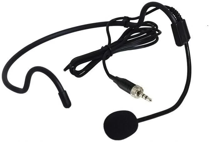 میکروفون هدست جایگزین برای فرستنده بی‌سیم Sennheiser SK 300 G4-RC، کندانسور، میکروفون یک جهته، اتصال قفل شونده پیچی 3.5 میلی‌متری، مشکی