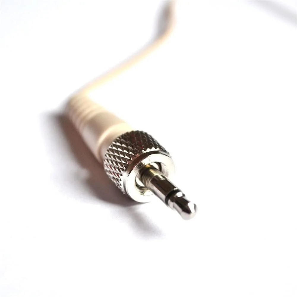میکروفون یقه‌ای مینیاتوری جایگزین برای فرستنده کمری سنهایزر SK-XSW با اتصال قفل‌شونده پیچی 3.5 میلی‌متری، اومنی‌دایرکشنال، رنگ برنزه