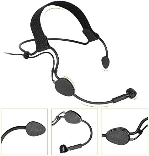 میکروفون هدست کاردیوئید جایگزین ME3-II برای فرستنده بی‌سیم Sennheiser EW-DX-SK با اتصال 3.5 میلی‌متری، کندانسور، مشکی