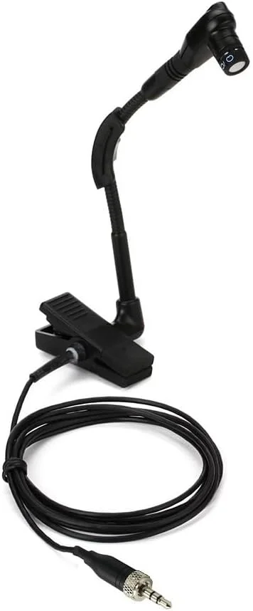 میکروفون گیره ای جایگزین ساکسیفون برای سیستم میکروفون بی سیم ساز زنده Sennheiser XSW 1-908، کندانسور، پلاگین استریو 3.5 میلی متری