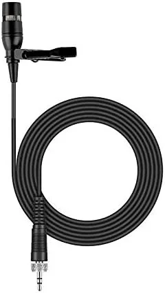 میکروفون یقه ای گیره ای جایگزین برای Sennheiser ew 100-ENG G3، میکروفون کندانسور کاردیوئید، مشکی 3.5 میلی متر TRS