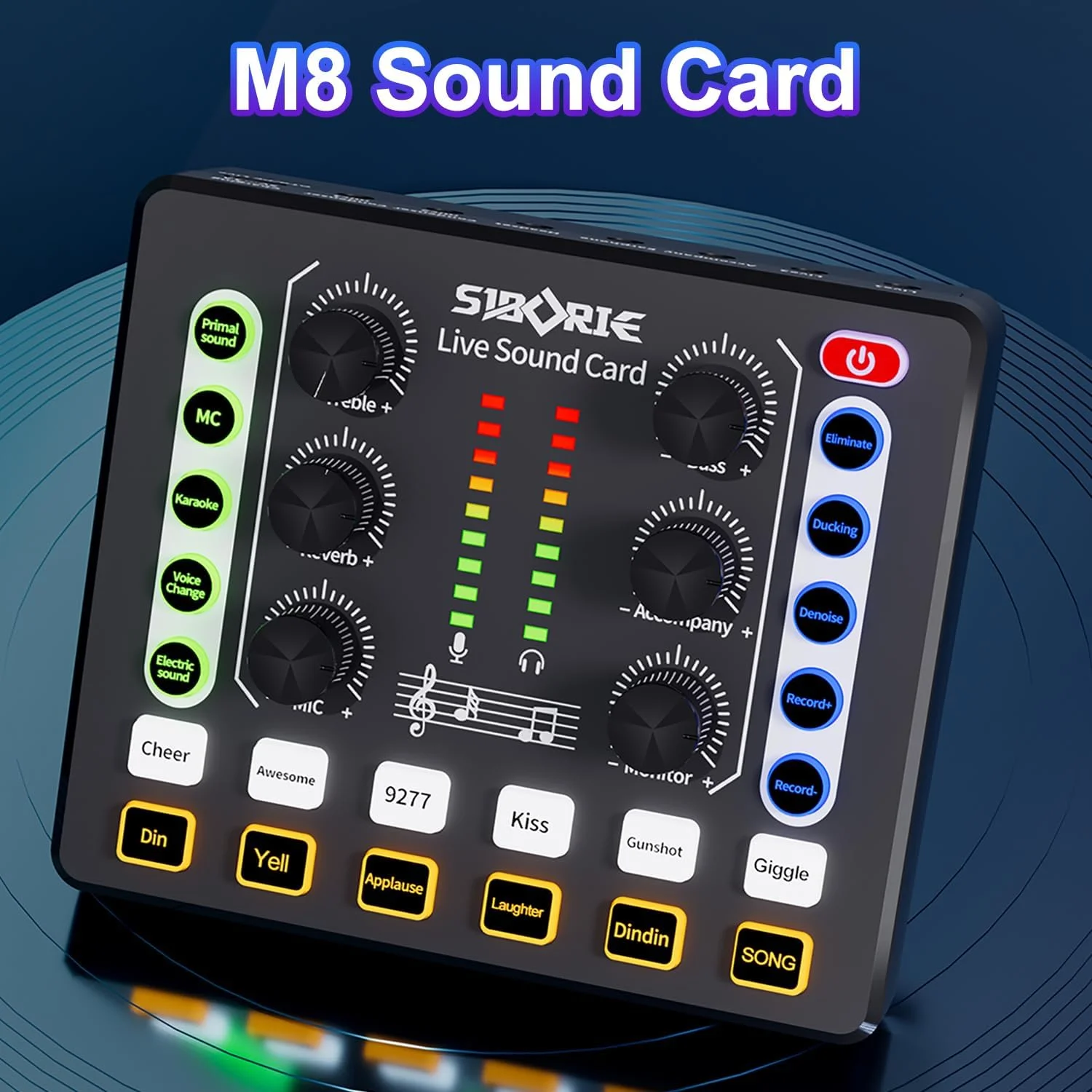 بسته تجهیزات پادکست M8 برای 2 نفر، میکسر DJ با میکروفون پادکست BM800، میکروفون استودیویی کاندنسر ایده آل برای پادکست، ضبط، آواز، TikTok Live Vlog، استریم و بازی