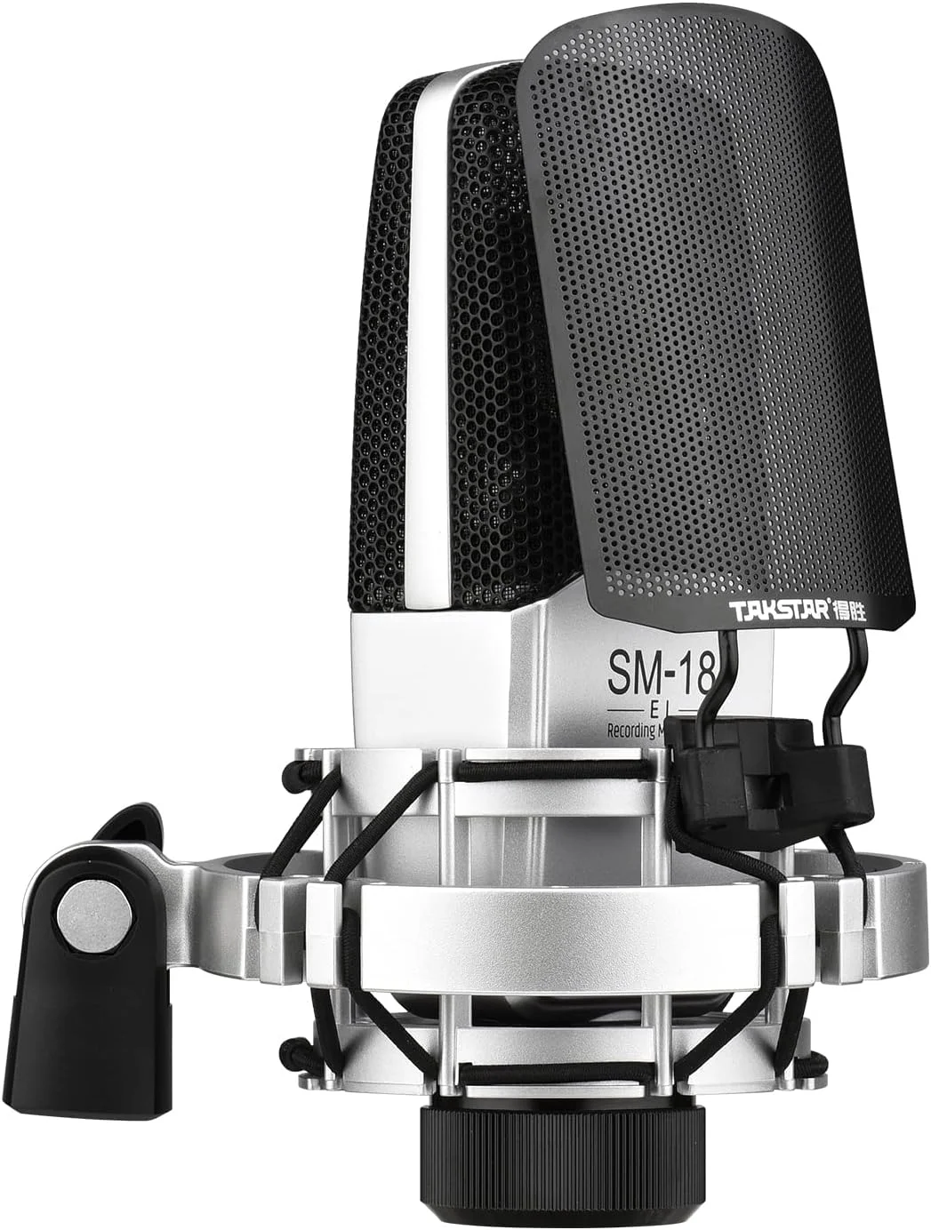 میکروفون ضبط صدا، میکروفون حرفه ای ضبط صدا مدل SM-18 EL کاردیوئید کاندنسر XLR به همراه لرزه گیر قابل تنظیم و پاپ فیلتر فلزی مناسب استودیو، وکال، ساز موسیقی، پخش زنده و اجرا میکروفون ضبط صدا، میکروفون حرفه ای ضبط صدا مدل SM-18 EL کاردیوئید کاندنسر XLR به همراه لرزه گیر قابل تنظیم و پاپ فیلتر فلزی مناسب استودیو، وکال، ساز موسیقی، پخش زنده و اجرا