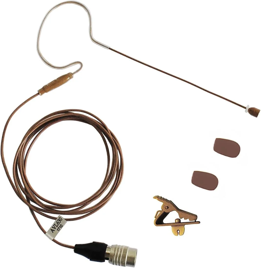 میکروفون هدست کوچک جایگزین با قلاب گوشی برای سیستم بی سیم آدیو تکنیکا (کاکائویی)