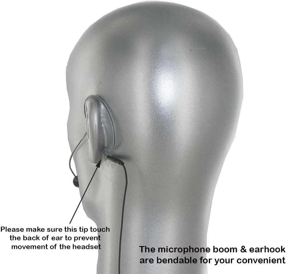 میکروفون هدست کوچک جایگزین با قلاب گوشی برای سیستم بی سیم (کاکائویی) میکروفون هدست کوچک جایگزین با قلاب گوشی برای سیستم بی سیم (کاکائویی)