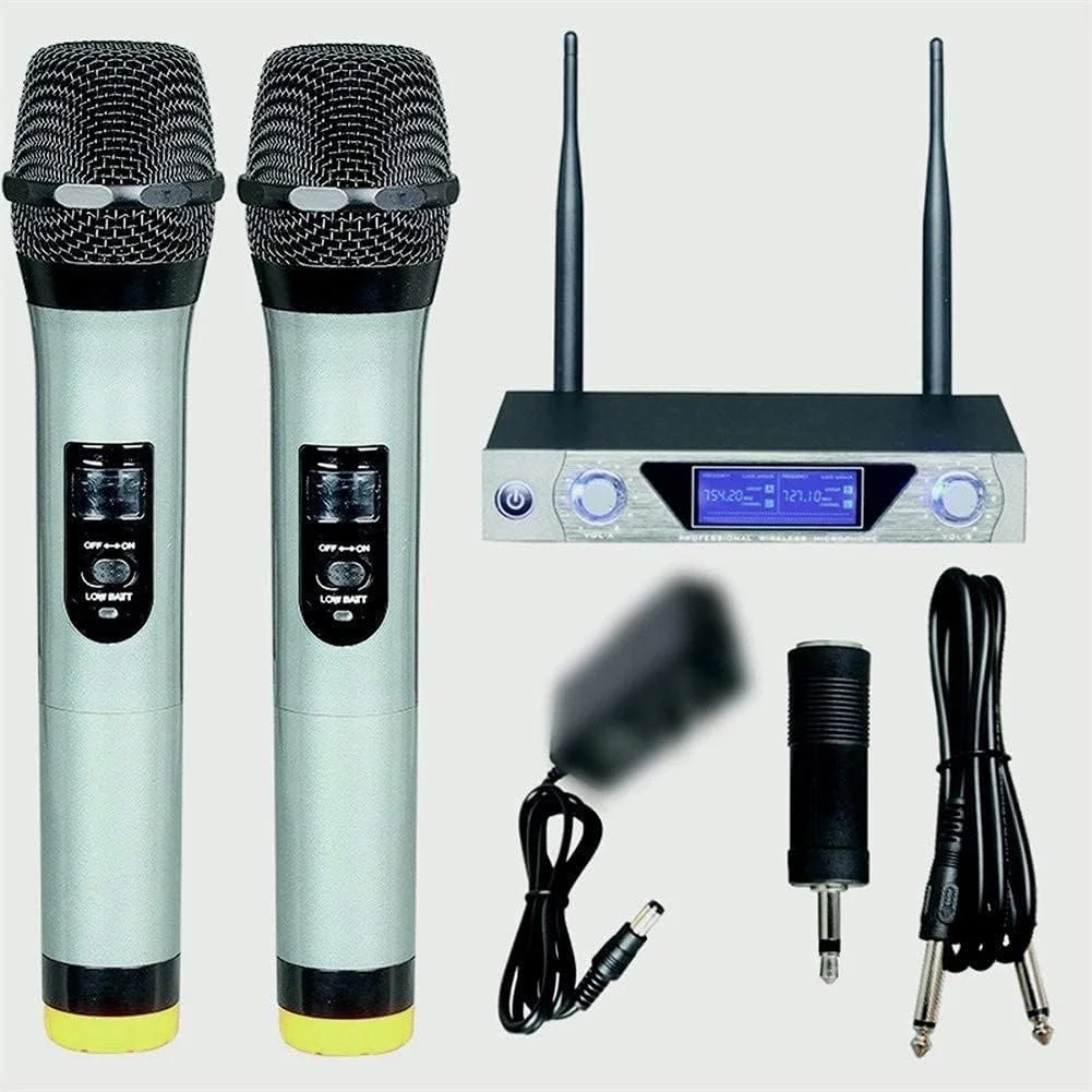 میکروفون بی سیم دستی MU-868 با صدای واضح و عملکرد عالی برای کلاس و آواز خواندن در خانه