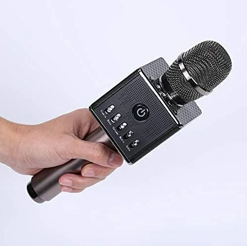 میکروفون صوتی بلوتوث بی سیم، میکروفون بی سیم کارائوکه با کاربری آسان برای مهمانی های خانوادگی، کافه ها و استیج های کوچک فضای باز میکروفون صوتی بلوتوث بی سیم، میکروفون بی سیم کارائوکه با کاربری آسان برای مهمانی های خانوادگی، کافه ها و استیج های کوچک فضای باز