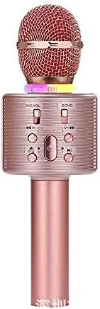 میکروفون بی سیم، اسپیکر قابل حمل کارائوکه بلوتوث با قابلیت حذف صدای خواننده