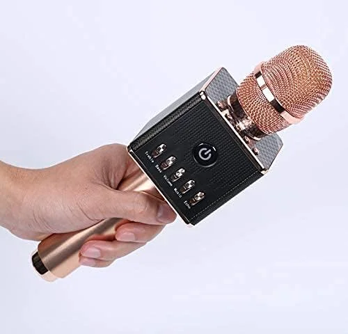 میکروفون صوتی بلوتوث بی سیم، میکروفون بی سیم کارائوکه با کاربری آسان برای مهمانی های خانوادگی، کافه ها و استیج های کوچک فضای باز