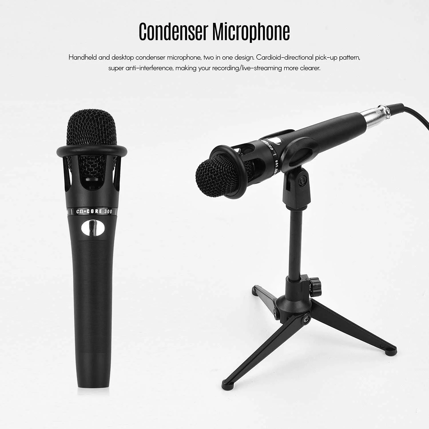 کیت کارت صدای DSP کامپیوتر تلفن همراه جهانی SK200 با کارت صدای قابل شارژ + میکروفون کندانسور دستی + سیمی