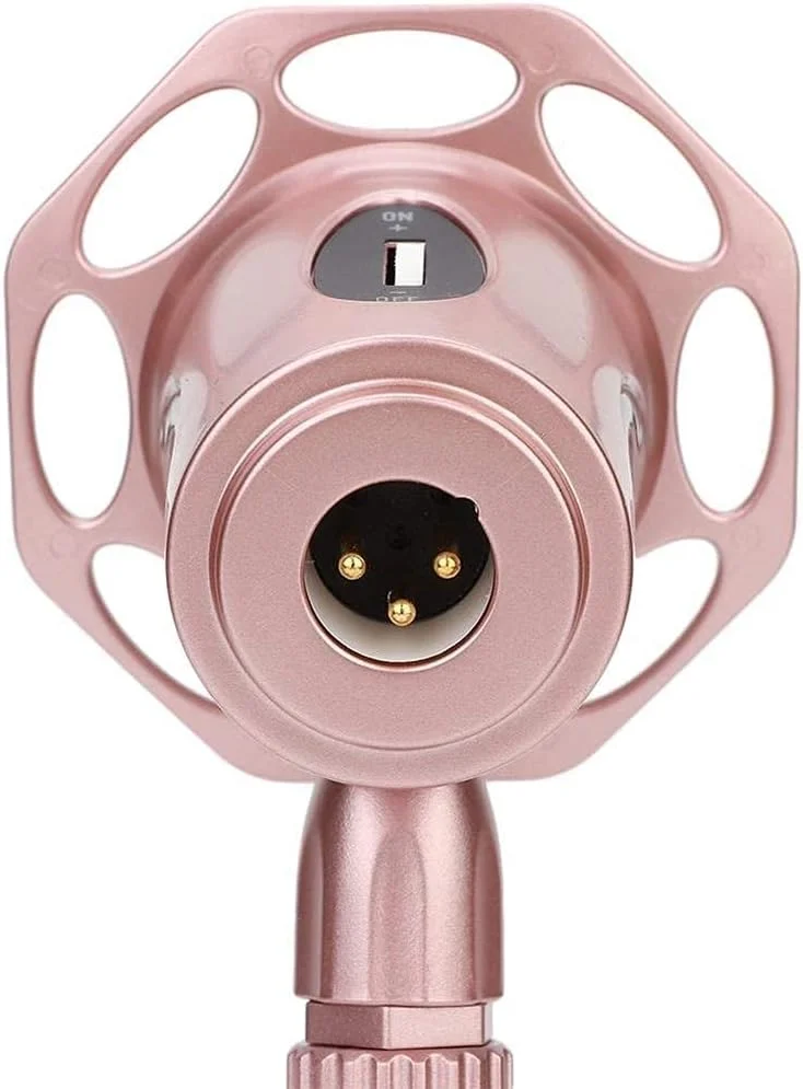 میکروفون کاندنسر ضبط صدا، ست میکروفون رومیزی با سه پایه چرخان 360 درجه، میکروفون خازنی کامپیوتر برای تلفن همراه، تبلت