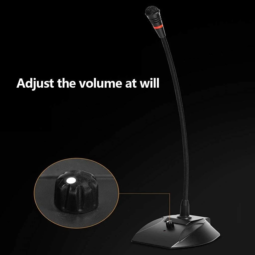 میکروفون USB برای کامپیوتر، میکروفون رومیزی کندانسور حرفه ای با قابلیت اتصال آسان، سازگار برای ضبط صدا و بازی