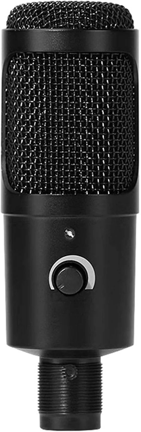 میکروفون کاندنسر USB حرفه ای برای ضبط صدا با قابلیت تنظیم صدا برای کامپیوتر و لپ تاپ