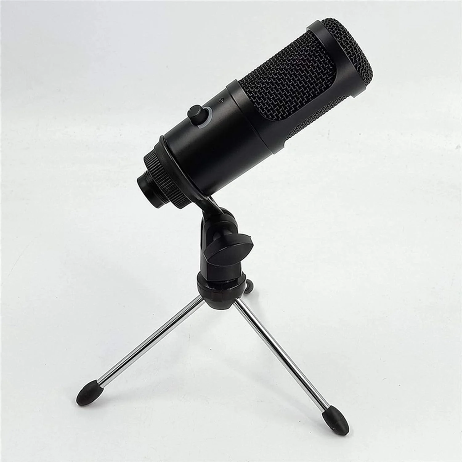 میکروفون کاندنسر USB حرفه ای برای ضبط صدا با قابلیت تنظیم صدا برای کامپیوتر و لپ تاپ