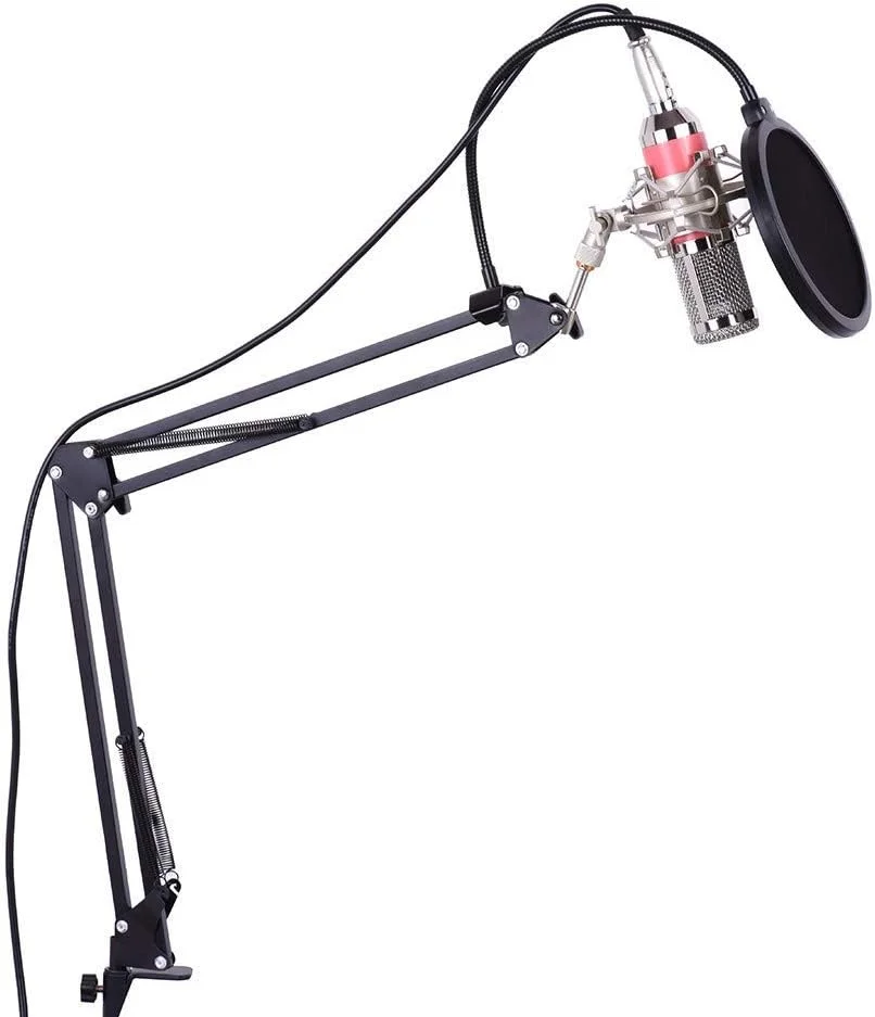 میکروفون استودیویی حرفه ای برای ضبط و پخش صدا به همراه کیت کامل