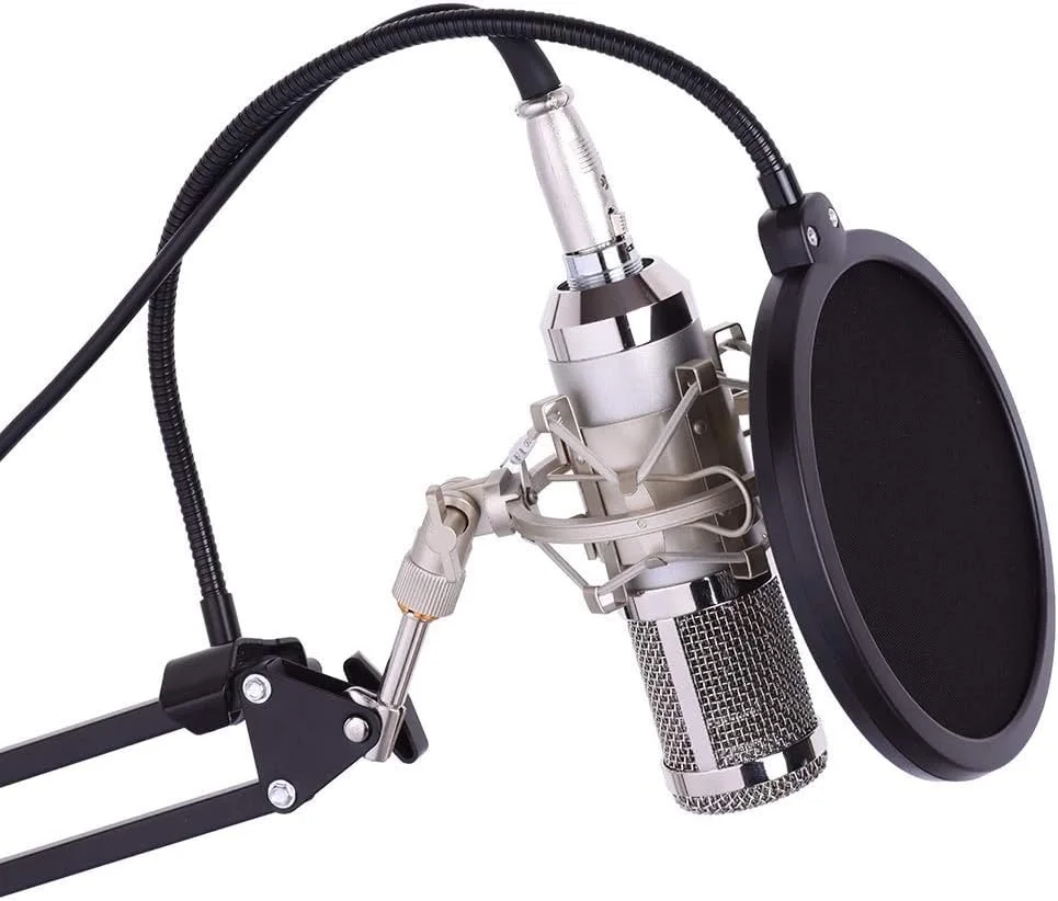 میکروفون استودیویی حرفه ای برای ضبط و پخش صدا به همراه کیت کامل