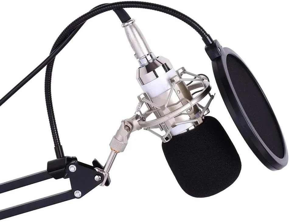 میکروفون استودیویی حرفه ای برای ضبط و پخش صدا به همراه کیت کامل