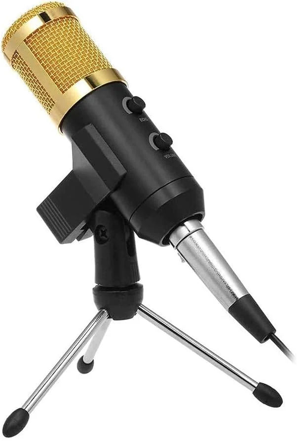 میکروفون کاندنسر دستی قابل حمل، میکروفون استودیویی خانگی Plug & Play برای Smule، ضبط کاندنسر برای برنامه های Yokee/StarMaker/Karaoke