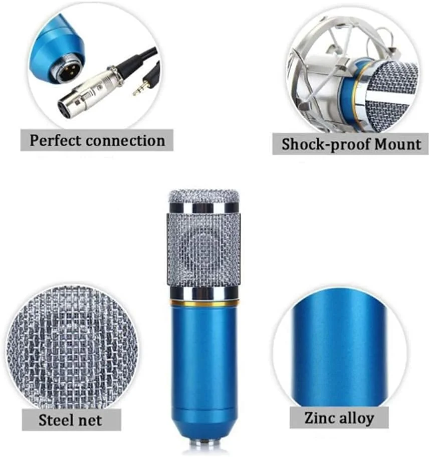 کیت پایه میکروفون ضد اسپری، میکروفون زنده شبکه ضبط لنگر کارائوکه کامپیوتر؟ موسیقی، صدا، میکروفون های کندانسور