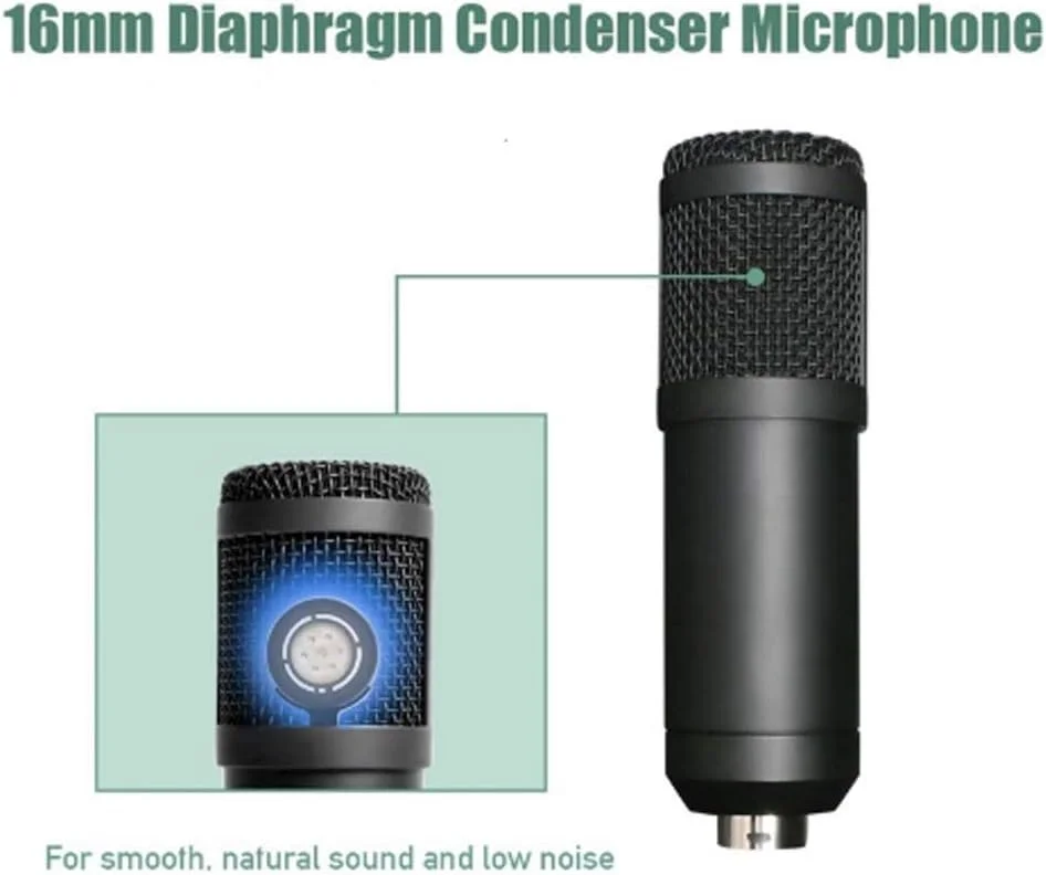 میکروفون کامپیوتر USB با پایه سه پایه و قابلیت اتصال آسان