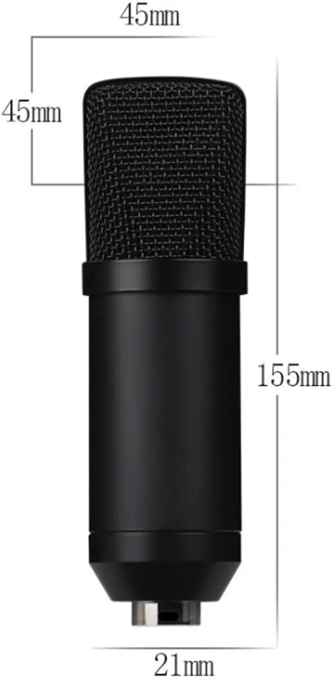 میکروفون USB، ست کارت صدای پایه میکروفون کارائوکه زنده، میکروفون ضبط BM800، میکروفون های کندانسور