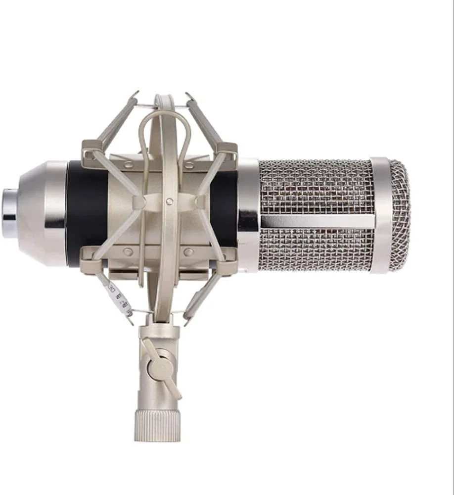 میکروفون کاندنسر، کیت میکروفون حرفه ای با پایه نگهدارنده مناسب استریم زنده و ضبط صدا