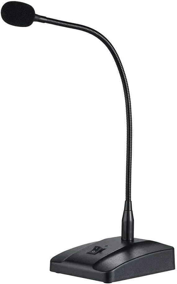 میکروفون دستی حرفه ای سیم دار رومیزی خازنی کاردیوئید با کابل جداشدنی 3 متری XLR به 1/4