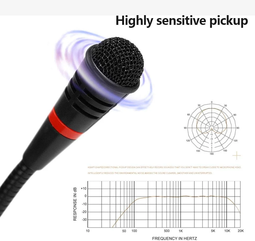 میکروفون USB برای کامپیوتر، میکروفون رومیزی کندانسور حرفه ای با قابلیت اتصال آسان، سازگار با مک/ویندوز برای ضبط صدا، یوتیوب و بازی