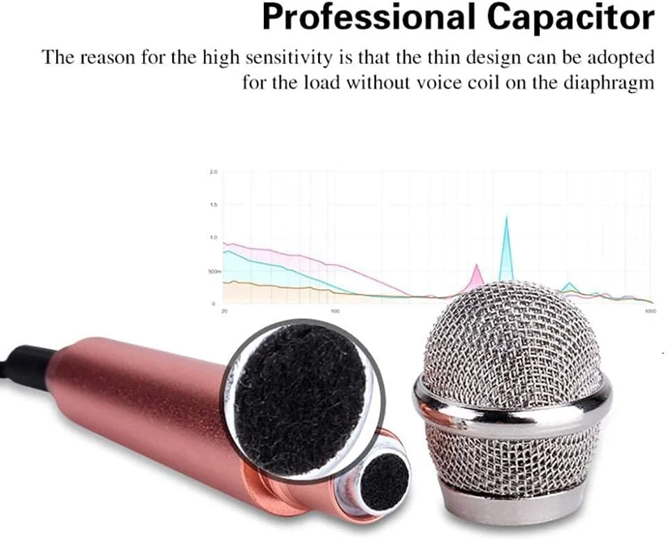 میکروفون دستی، میکروفون وکال/ساز قابل حمل برای تلفن های همراه و لپ تاپ