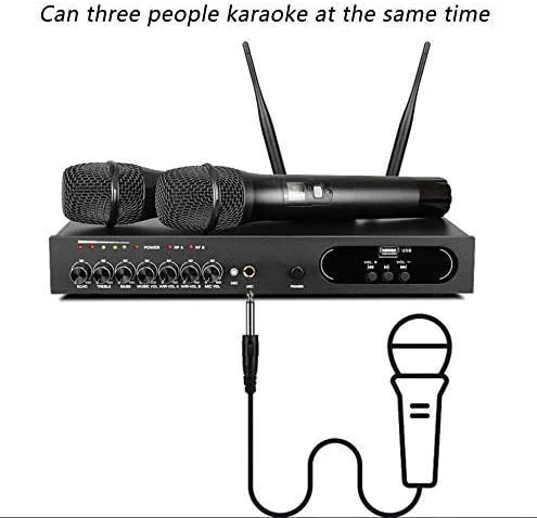 میکروفون کارائوکه خانگی بلوتوثی با افکت ریورب، مناسب تلویزیون، سیستم صوتی و استیج