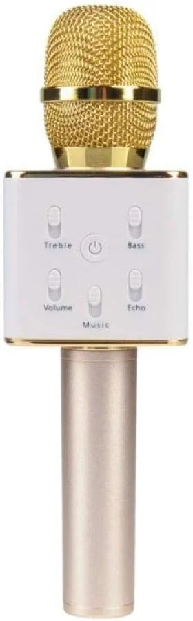 میکروفون دستی جدید با کیفیت بالا مدل Q7 مناسب کارائوکه، میکروفون و اسپیکر برای موبایل و کامپیوتر