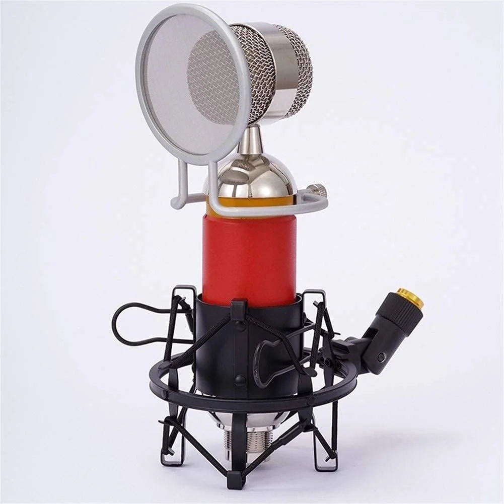 میکروفون USB کاندنسر ضبط صدا مناسب خوانندگی برای یوتیوبرها، استریم زنده گوشی هوشمند و کنفرانس ویدیویی به همراه کابل