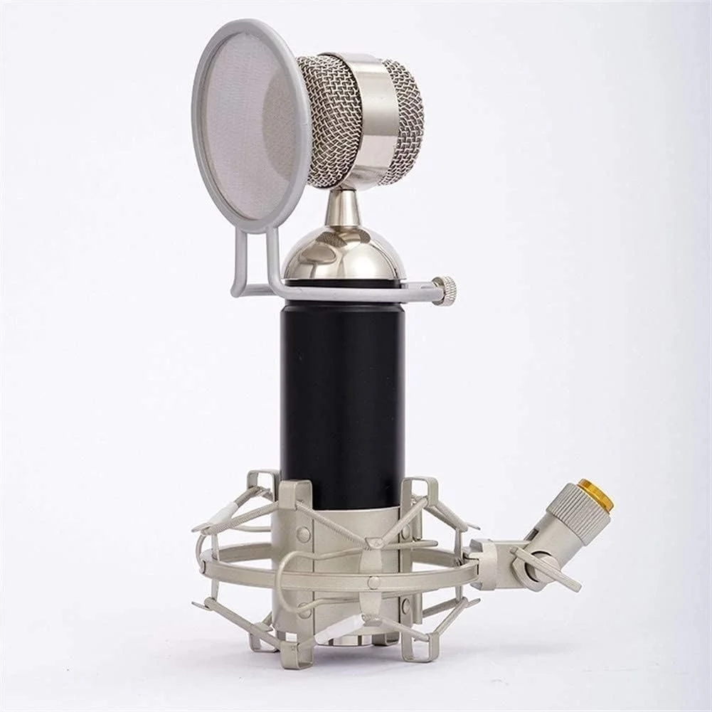 میکروفون USB کاندنسر ضبط صدا مناسب خوانندگی برای یوتیوبرها، استریم زنده گوشی هوشمند، کنفرانس ویدیویی به همراه کابل