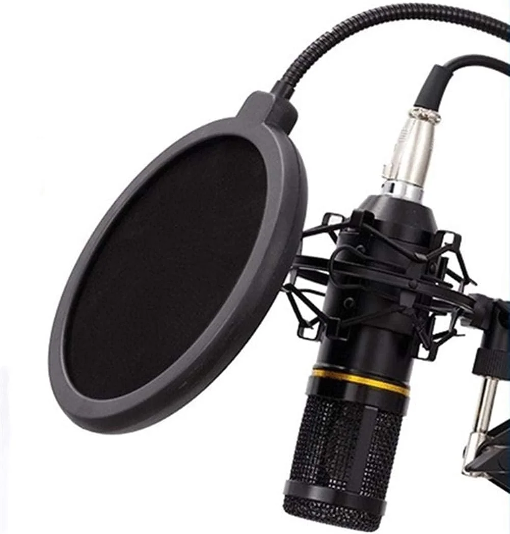 مجموعه میکروفون کاندنسر با کابل و کارت صدا برای ضبط، پخش، آواز و استریم زنده