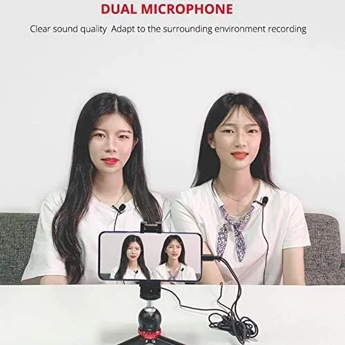 میکروفون یقه ای دوگانه اومنی دایرکشنال دیجیتال کلیپسی برای گوشی های هوشمند USB Type-C