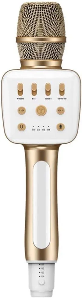 میکروفون کارائوکه بلوتوث موبایل تلویزیون کنفرانس میکروفون ماشین میکروفون بی سیم دستی KTV کارت صدای میکروفون بلندگو آواز و ضبط